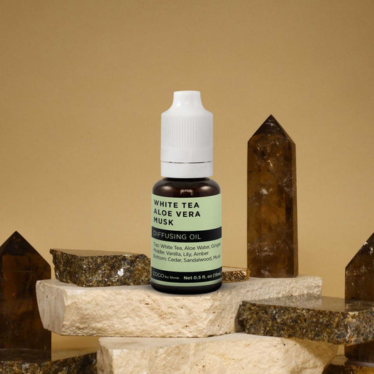 COCO by Stone - Diffusing Oil Diffusing Oil (White Tea | Aloe Vera | Musk) COCO-DO-WAM 16 $ Lava Rock Diffusers Stone Candles Stew's Incense