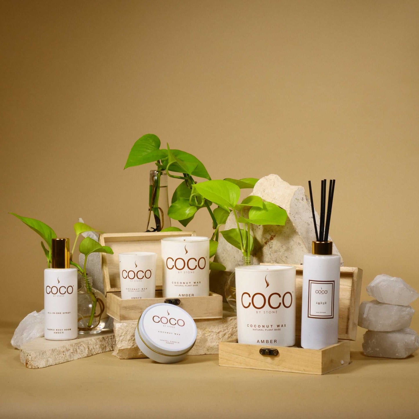 COCO All-in-One Spray 5oz Amber All-In-One Spray CRS5AM 20 $ Room Sprays Stone Candles Stew's Incense