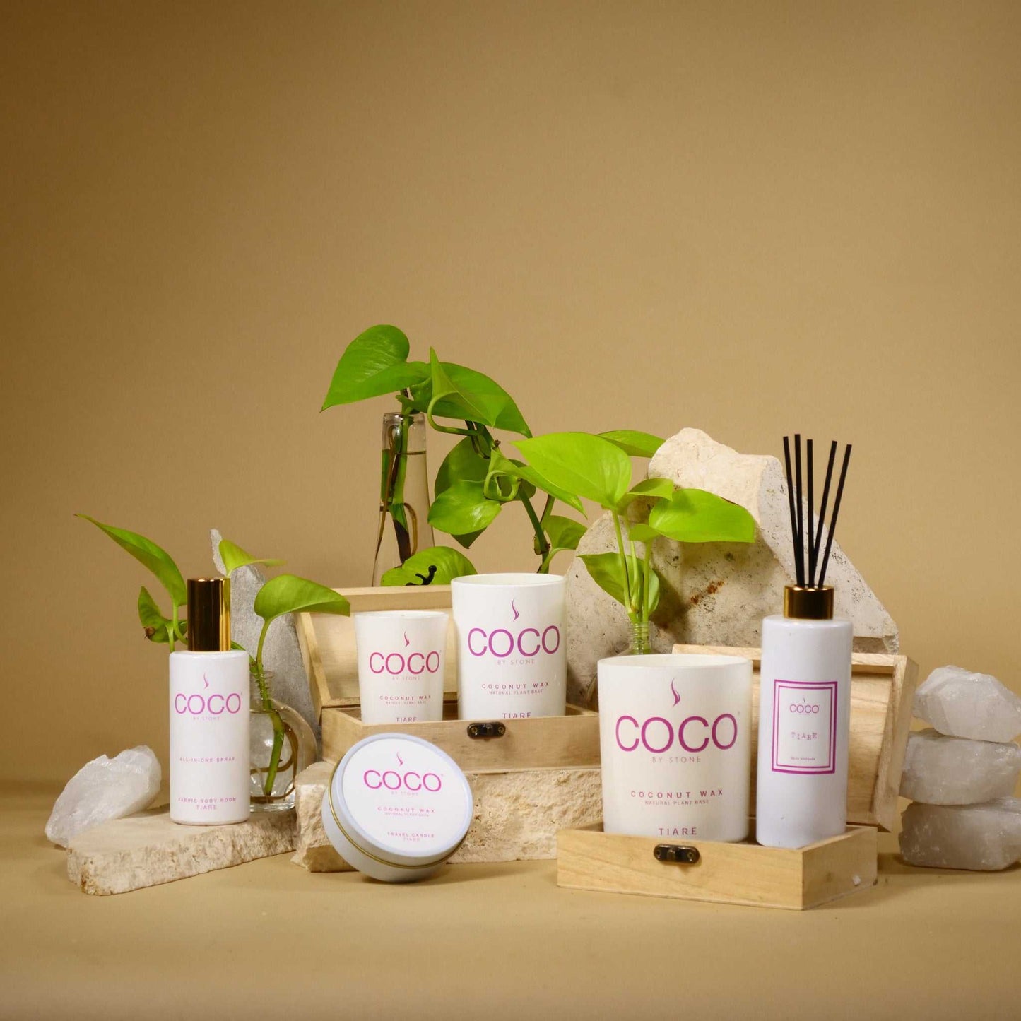 COCO All-in-One Spray 5oz Tiare All-In-One Spray CRS5TI 20 $ Room Sprays Stone Candles Stew's Incense