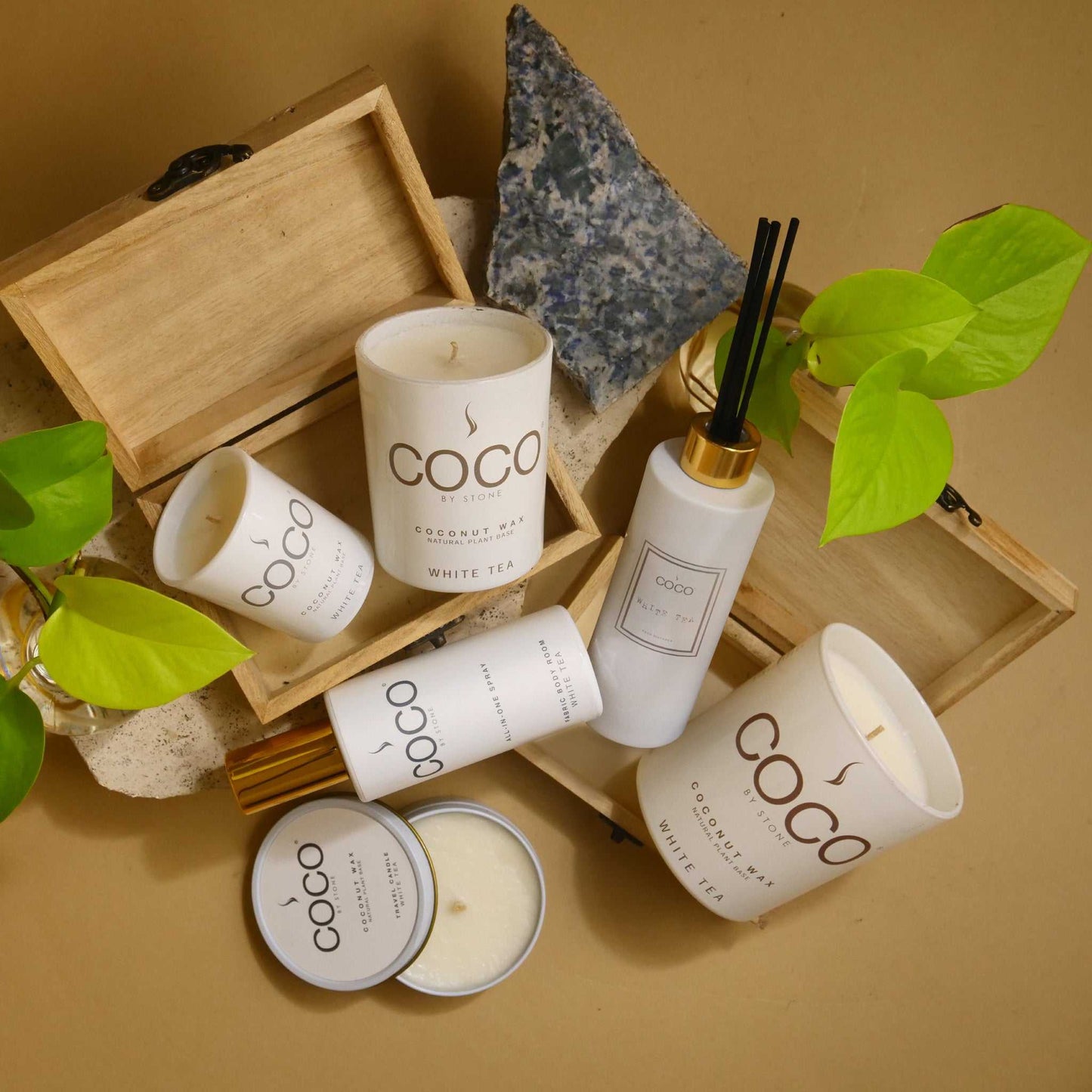 COCO All-in-One Spray 5oz White Tea All-In-One Spray CRS5WT 20 $ Lava Rock Diffusers Stone Candles Stew's Incense