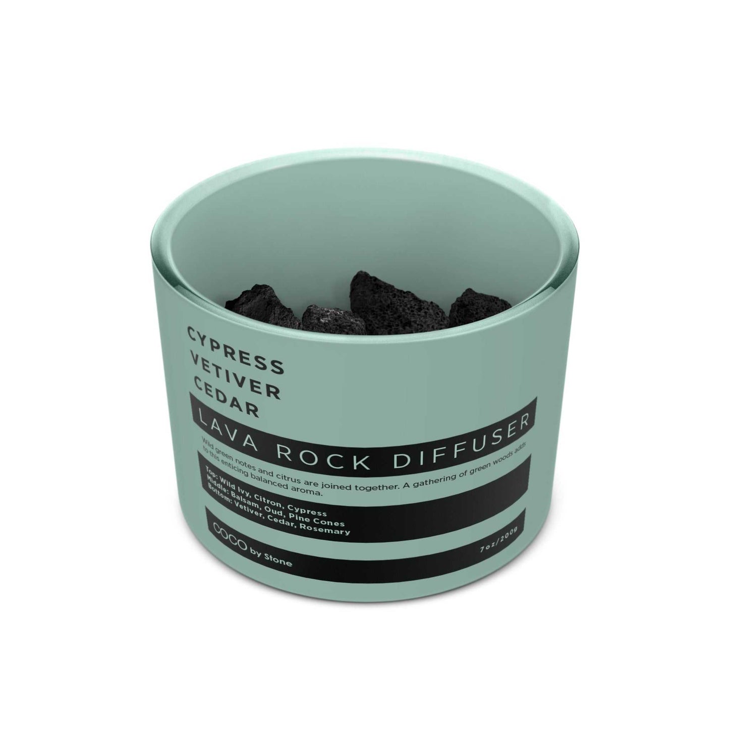 COCO Lava Rock Diffuser Lava Rock Diffuser (Cypress | Vetiver | Cedar) COCO-LRD-CVC 26 $ Lava Rock Diffusers Stone Candles Stew's Incense