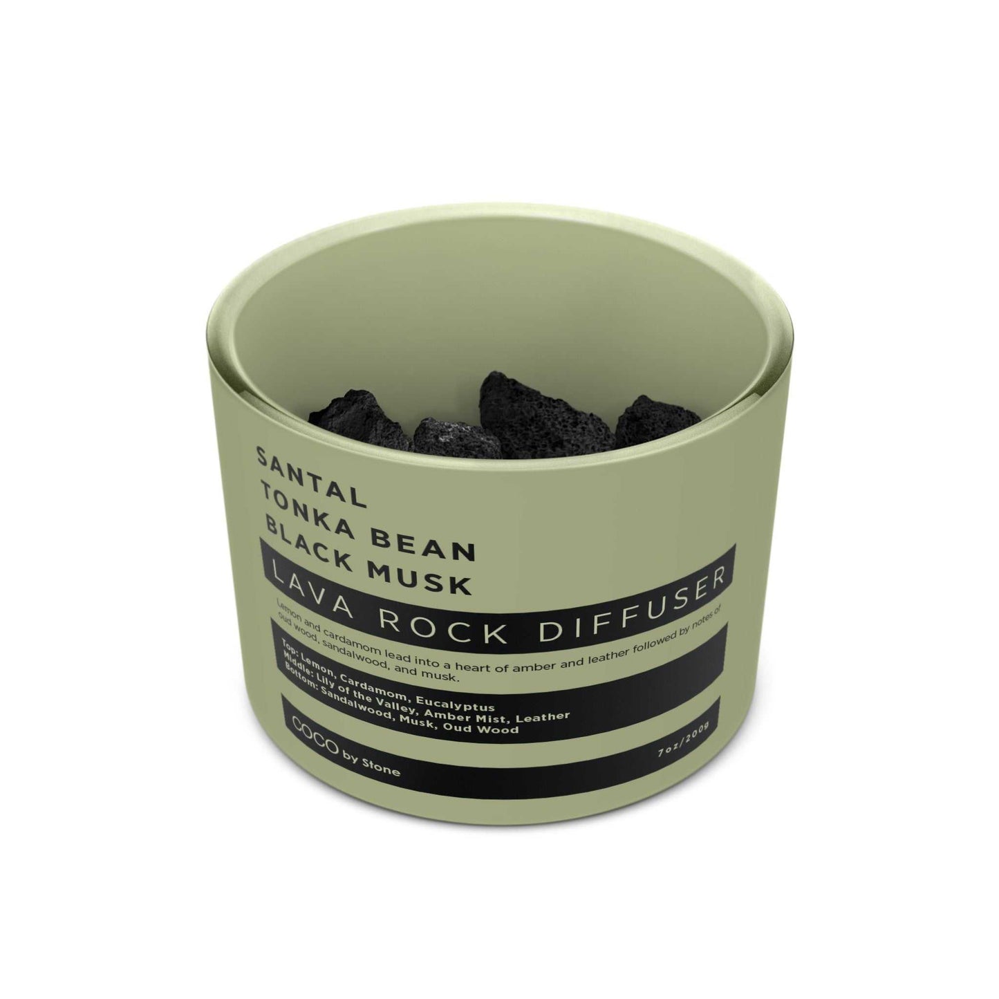 COCO Lava Rock Diffuser Lava Rock Diffuser (Santal | Tonka Bean | Black Musk) COCO-LRD-STB 26 $ Lava Rock Diffusers Stone Candles Stew's Incense
