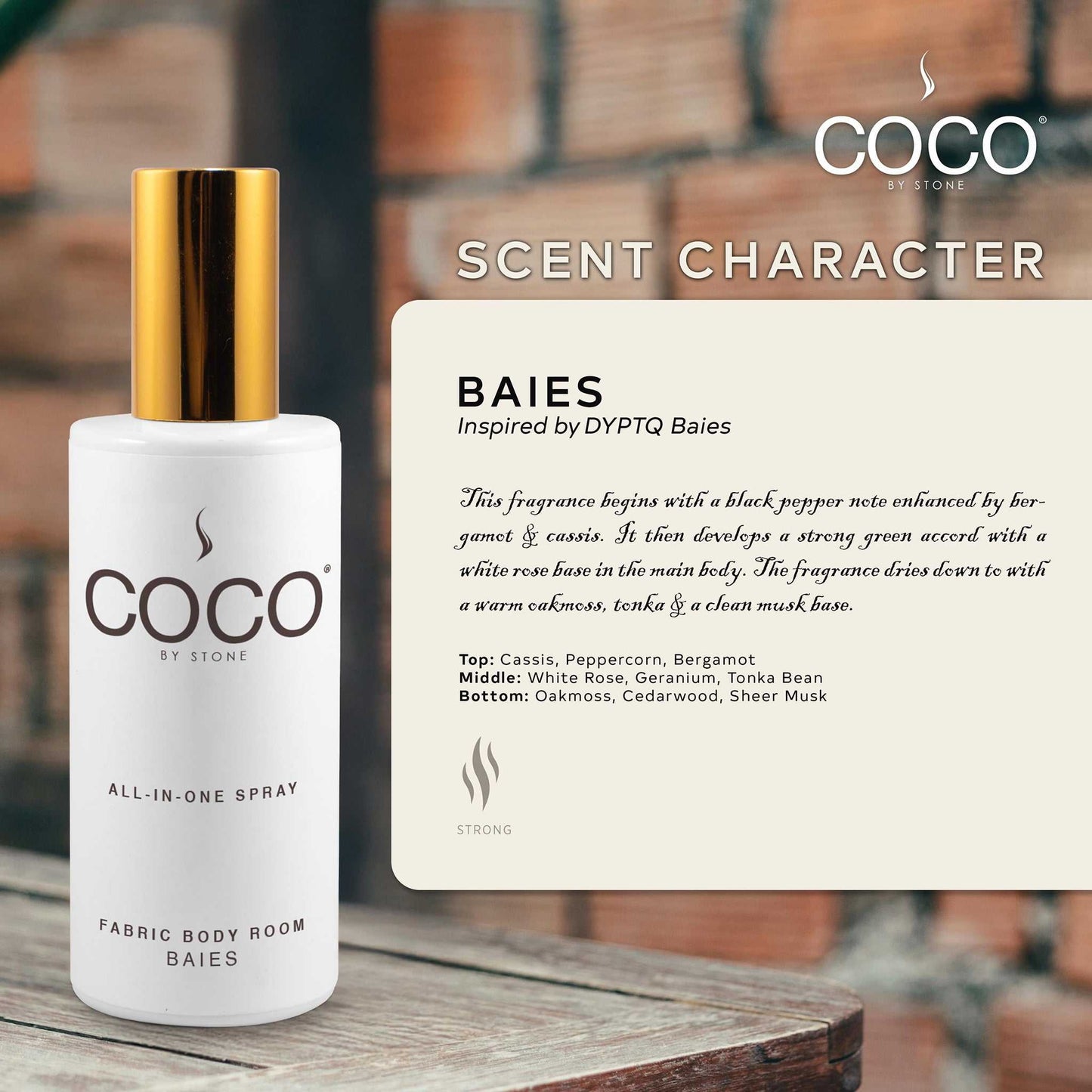 COCO All-in-One Spray 5oz Baies All-In-One Spray CRS5BA 20 $ Lava Rock Diffusers Stone Candles Stew's Incense