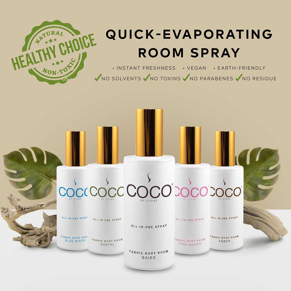 COCO All-in-One Spray 5oz Baies All-In-One Spray CRS5BA 20 $ Lava Rock Diffusers Stone Candles Stew's Incense