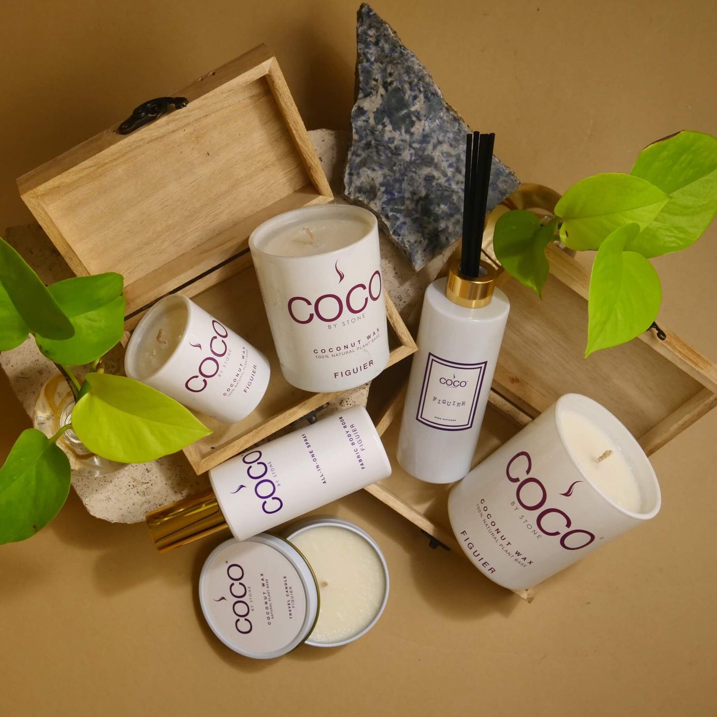 COCO All-in-One Spray 5oz Figuier All-In-One Spray CRS5FI 20 $ Lava Rock Diffusers Stone Candles Stew's Incense