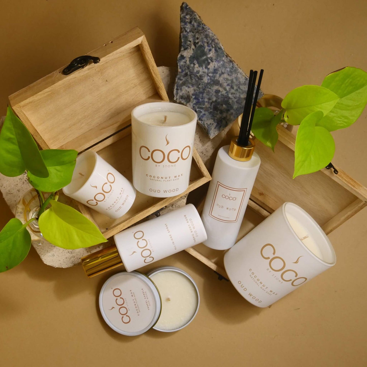 COCO All-in-One Spray 5oz Oud Wood All-In-One Spray CRS5OW 20 $ Lava Rock Diffusers Stone Candles Stew's Incense