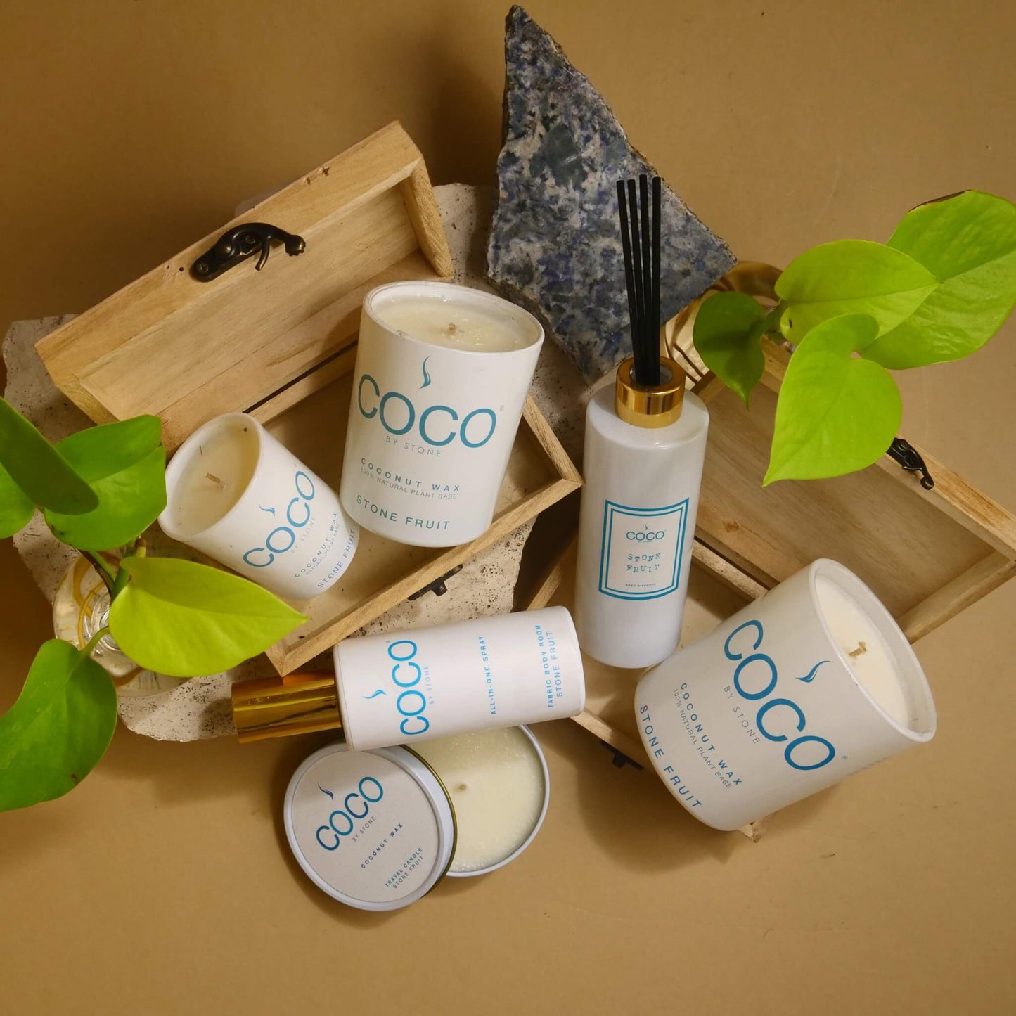 COCO All-in-One Spray 5oz Stone Fruit All-In-One Spray CRS5SF 20 $ Room Sprays Stone Candles Stew's Incense