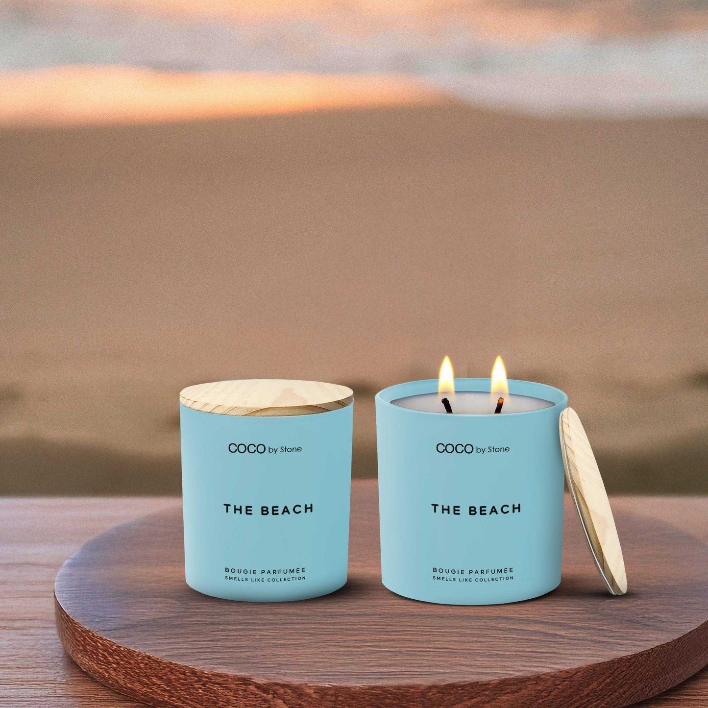 Smells Like Candle 15oz Smells Like The Beach Candle GLM15-4-2023 38 $ Candles Stone Candles Stew's Incense