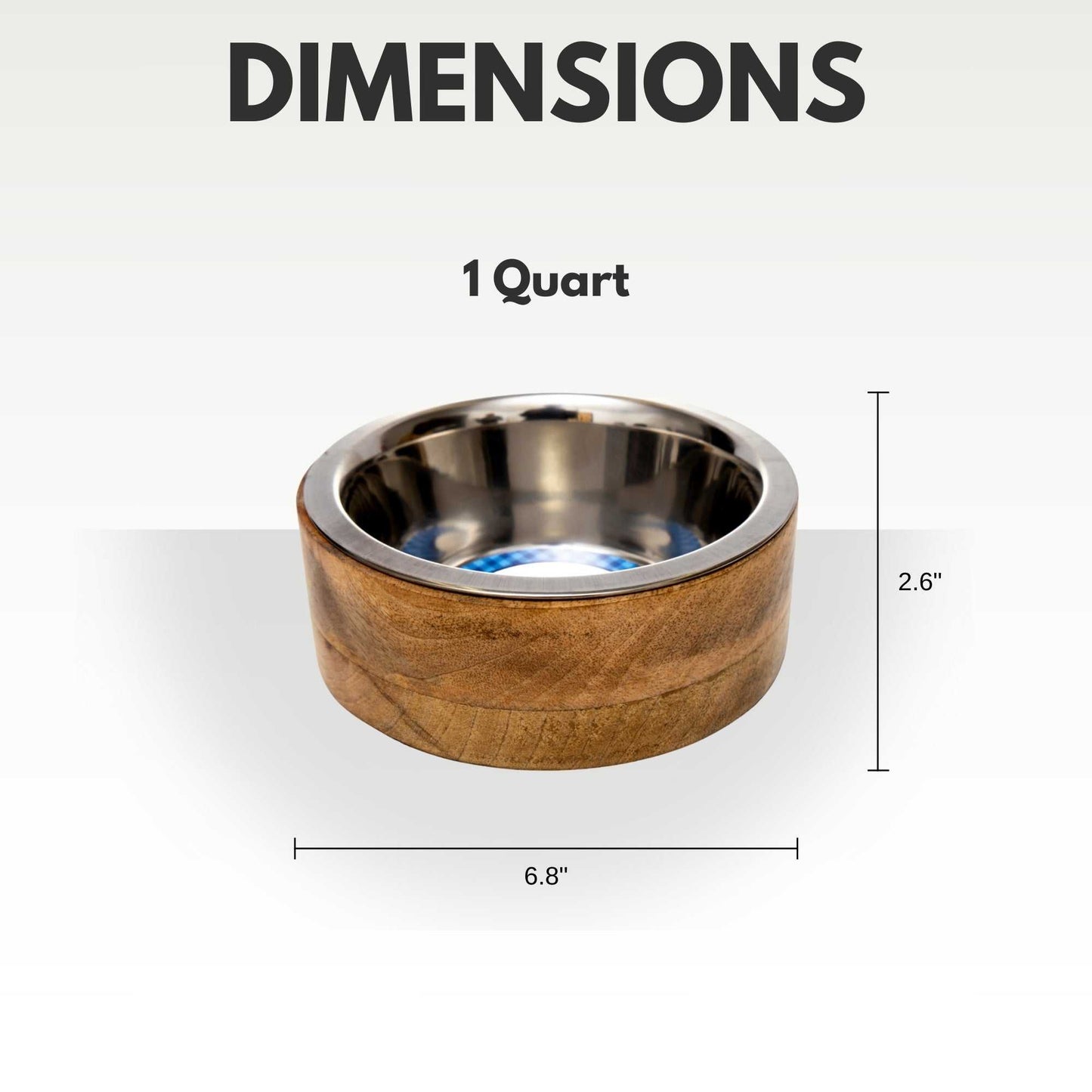 Mangowood Bowls Country Living Stainless Steel Dog Bowl with Cylindrical Mango Wood Holder CWB 310M 18 $ Pet Lovers Store American Pet Supplies Stew's Incense