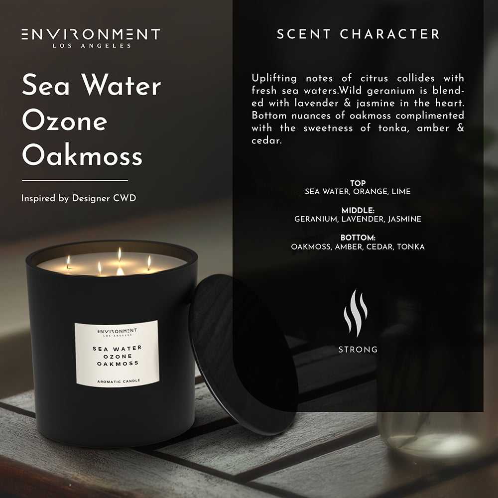 Environment - Candle 55oz Sea Water | Ozone | Oakmoss Candle (Inspired by Davidoff Cool Water®) EN-CAN55-COOLWATER 139 $ Candles Stone Candles Stew's Incense