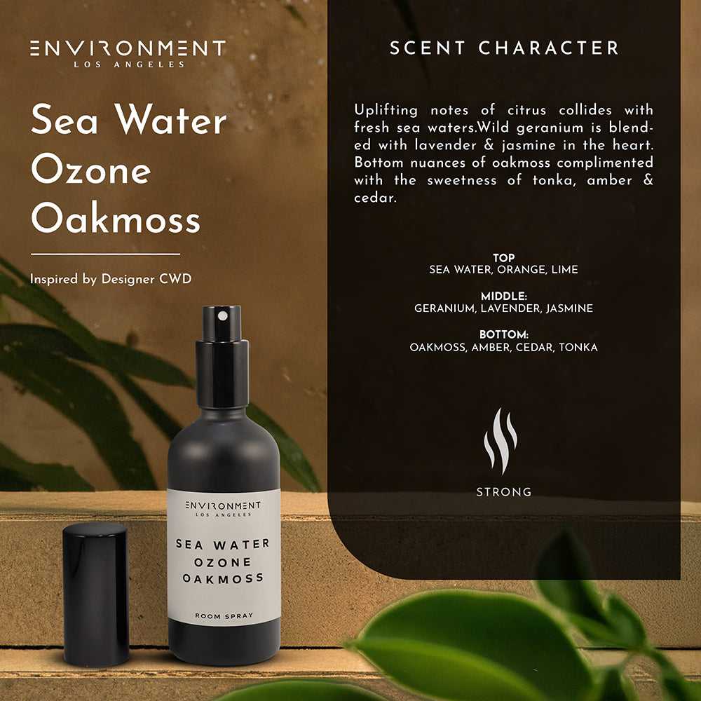 Environment - Room Spray Sea Water | Ozone | Oakmoss Room Spray (Inspired by Davidoff Cool Water®) EN-RS-COOLWATER 38 $ Lava Rock Diffusers Stone Candles Stew's Incense