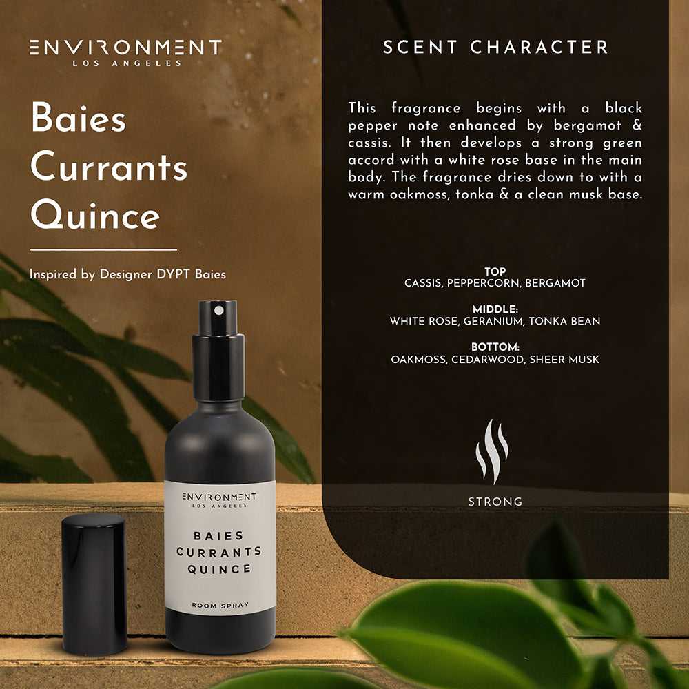 Environment - Room Spray Baies | Currants | Quince Room Spray (Inspired by Diptyque Baies®) EN-RS-BAISEDIP 38 $ Lava Rock Diffusers Stone Candles Stew's Incense