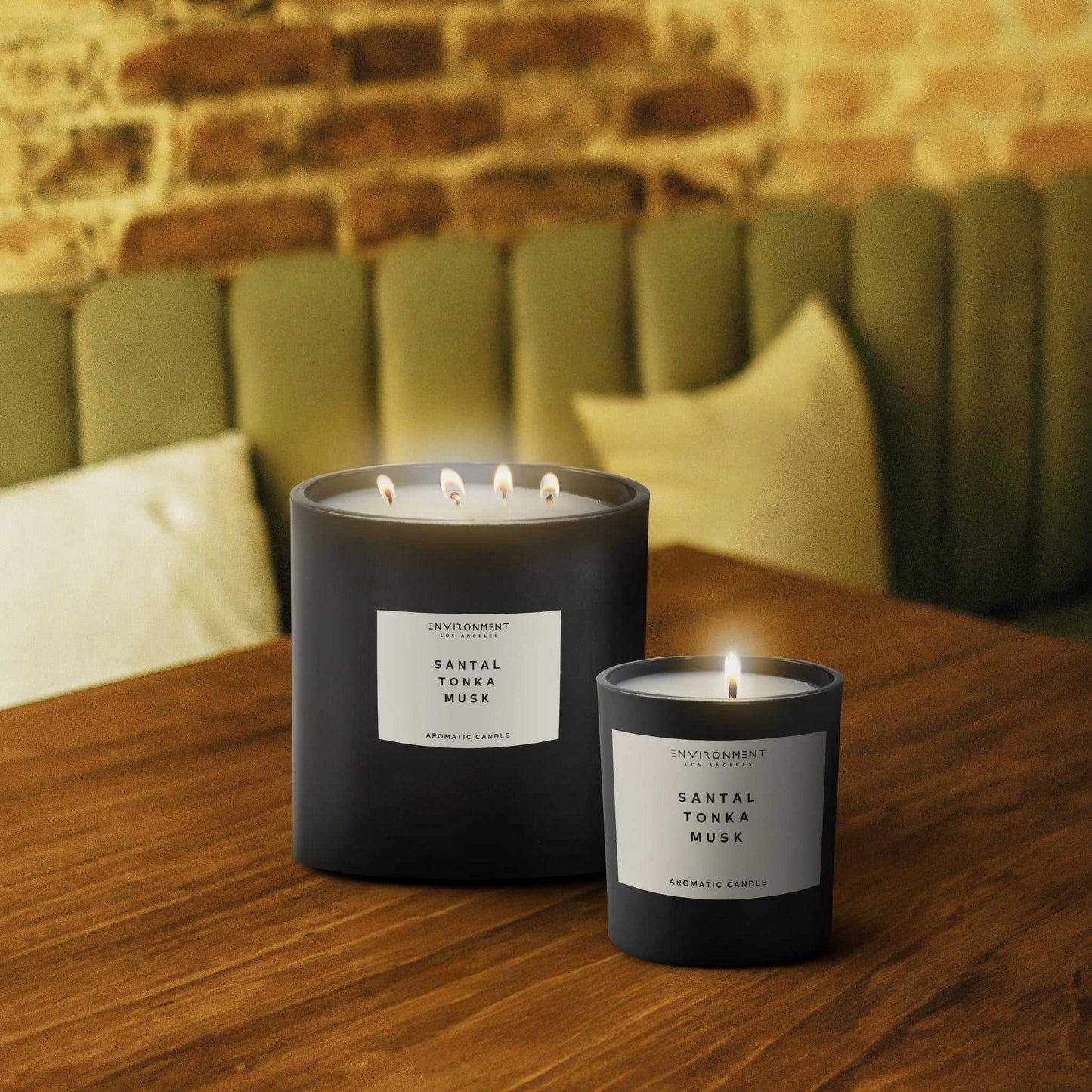 Environment - Candle (Hotel Aromatics) 55oz Santal | Tonka | Musk Candle (Inspired by Le Labo Santal® and 1 Hotel®) EN-CAN55-1HOTEL 139 $ Candles Stone Candles Stew's Incense