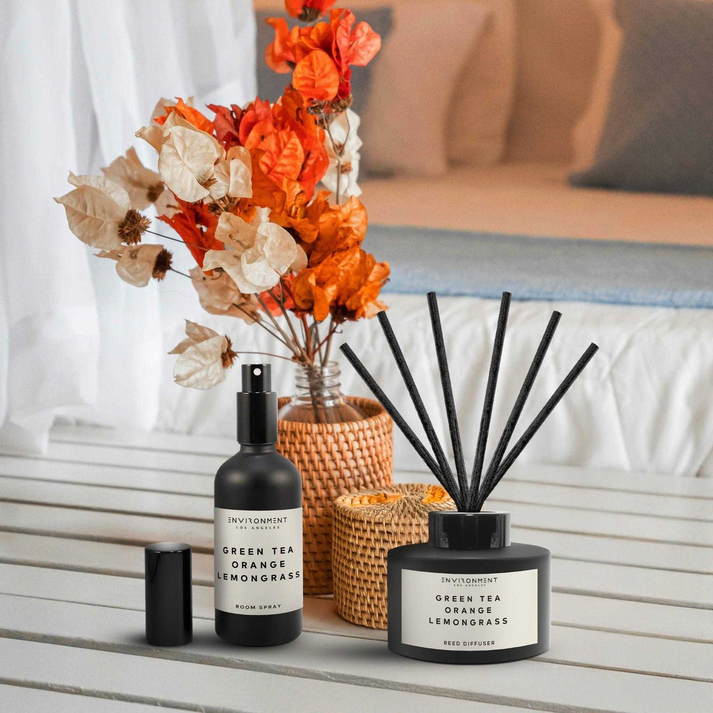 Environment - Room Spray (Hotel Aromatics) Green Tea | Orange | Lemongrass Room Spray (Inspired by Delano Beach Club Hotel®) EN-RS-DELANO 38 $ Lava Rock Diffusers Stone Candles Stew's Incense