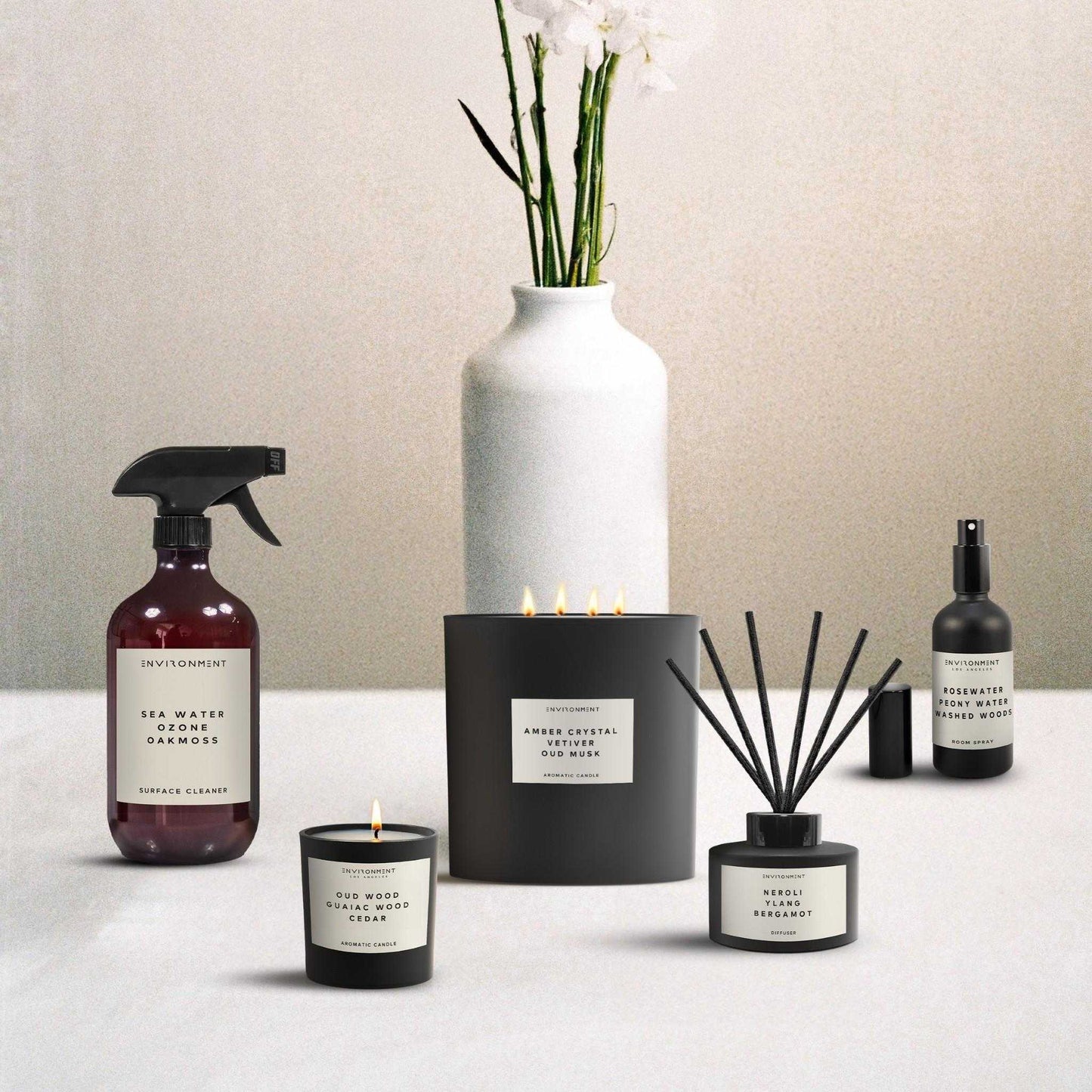 Environment - Candle 55oz Amber Crystal | Vetiver | Oud Musk Candle (Inspired by Baccarat Rouge 540®) EN-CAN55-MAISON 139 $ Candles Stone Candles Stew's Incense