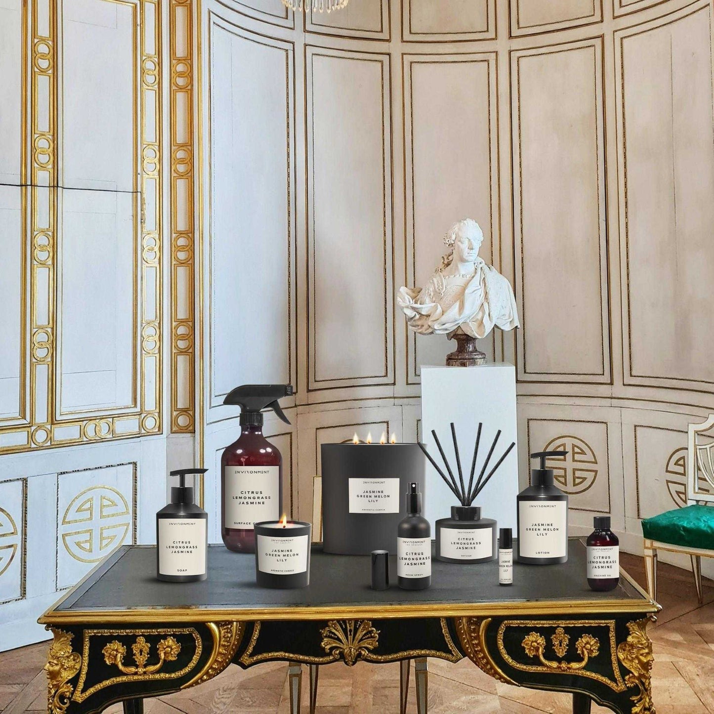 Environment - Room Spray (Hotel Aromatics) Jasmine | Green Melon | Lily Room Spray (Inspired by The Wynn Hotel®) EN-RS-WYNN 38 $ Lava Rock Diffusers Stone Candles Stew's Incense