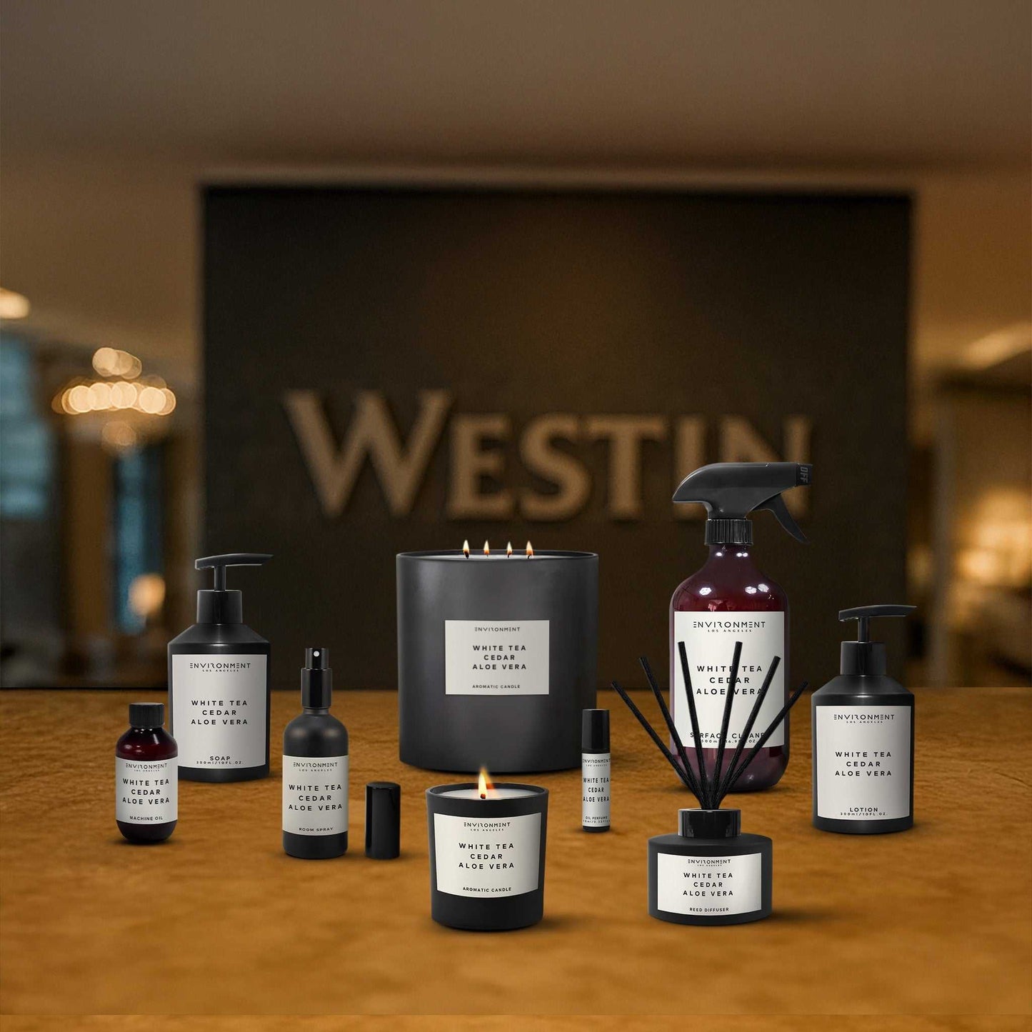 Environment - Room Spray (Hotel Aromatics) White Tea | Cedar | Aloe Vera Room Spray (Inspired by Westin Hotel®) EN-RS-WESTIN 38 $ Lava Rock Diffusers Stone Candles Stew's Incense