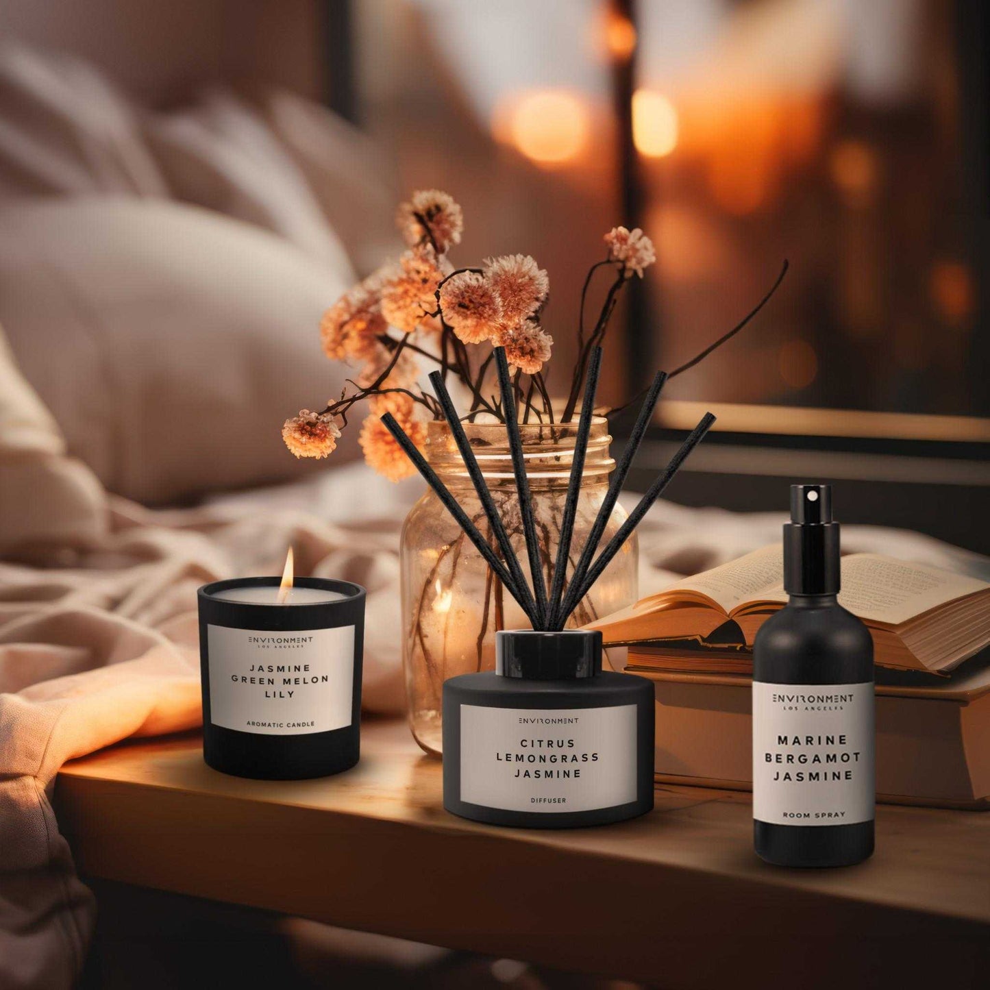 Environment - Room Spray (Hotel Aromatics) Marine | Bergamot | Jasmine Room Spray (Inspired by The Ritz Carlton Hotel®) EN-RS-RITZCARL 38 $ Lava Rock Diffusers Stone Candles Stew's Incense