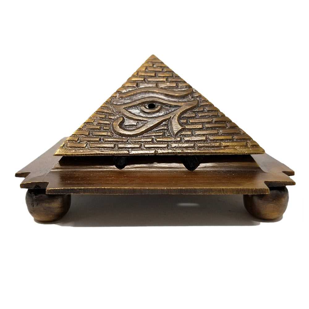 Incense Burner Solid Brass Egyption 9 Pyramid Cone Burner CB4 19 $ Shop All The Witches Sage LLC Stew's Incense