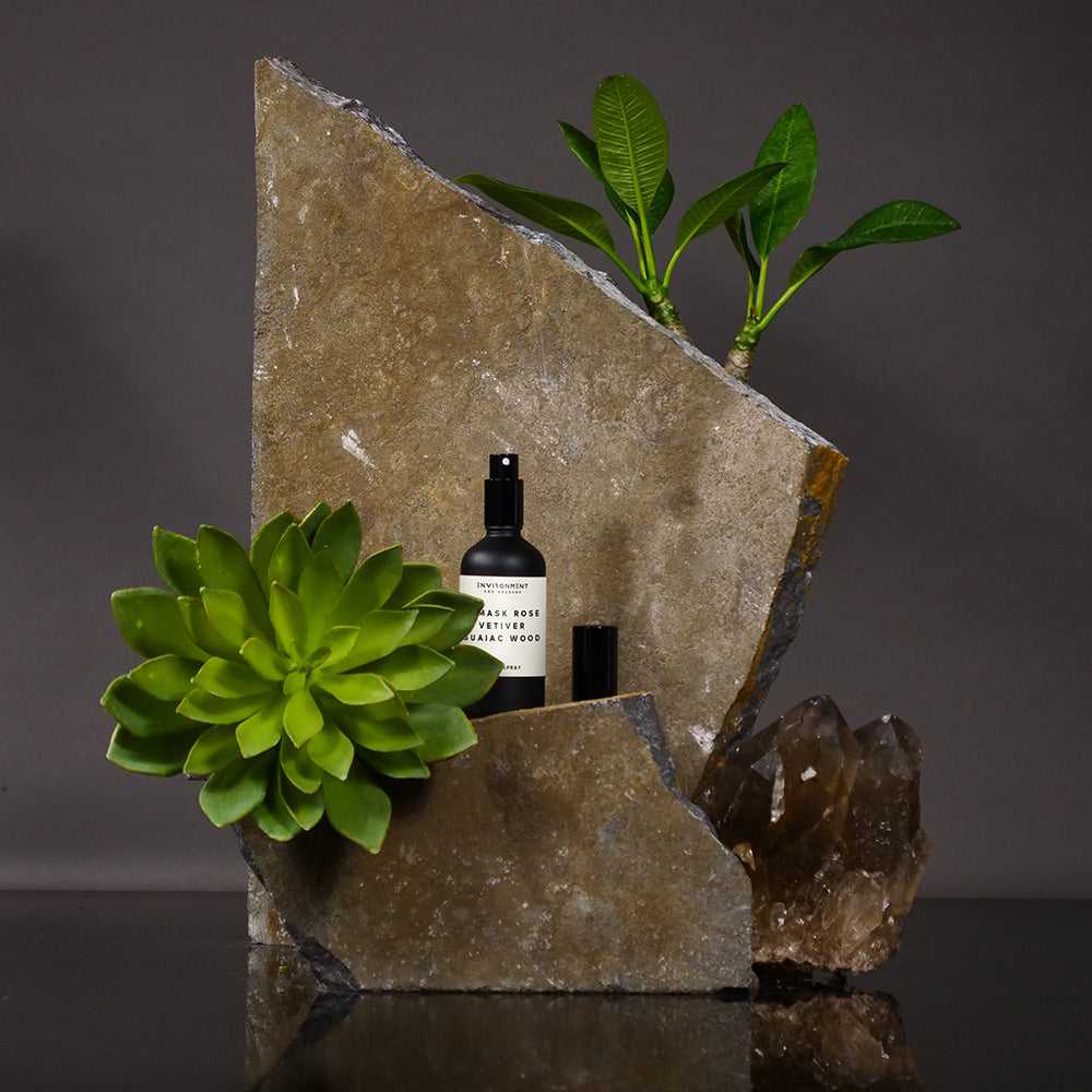 Environment - Room Spray (Hotel Aromatics) Damask Rose | Vetiver | Guaiac Wood Room Spray (Inspired by Le Labo Rose 31® and Fairmont Hotel®) EN-RS-FAIRMONT 38 $ Lava Rock Diffusers Stone Candles Stew's Incense