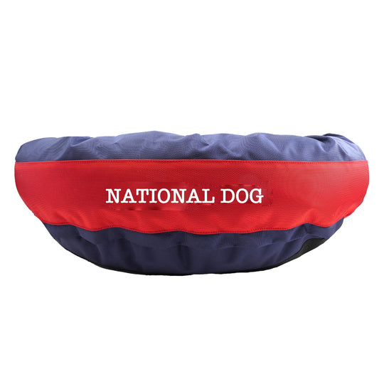 Dog Bed Round Bolster Armor Baseball