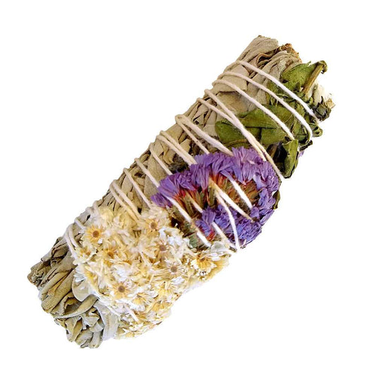 smudge sticks Floral Sage Smudge Stick 3-4" NO2 4 $ Shop All The Witches Sage LLC Stew's Incense