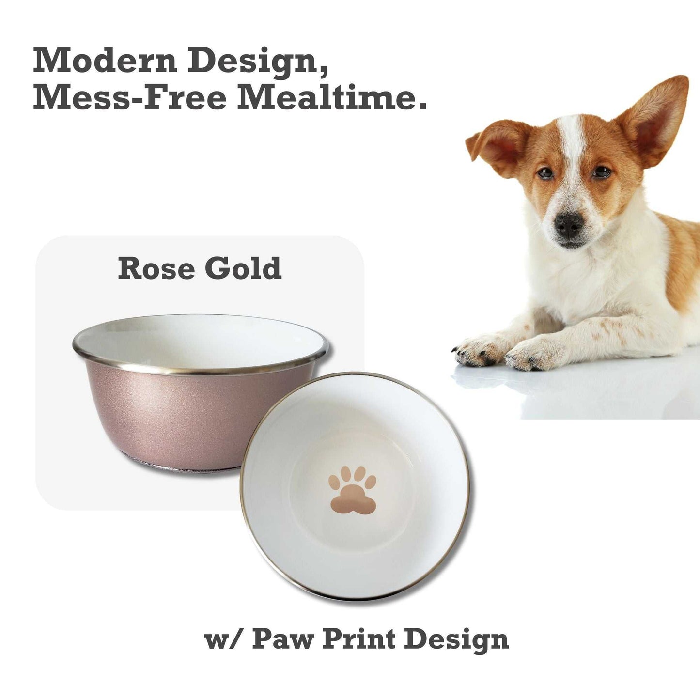 Deep Bowls Deep Dog Bowl with Paw Print Design – Stainless Steel Bowl, Ideal for Small, Medium to Large Dogs – Rose Gold GRA-001 9 $ Pet Lovers Store American Pet Supplies Stew's Incense