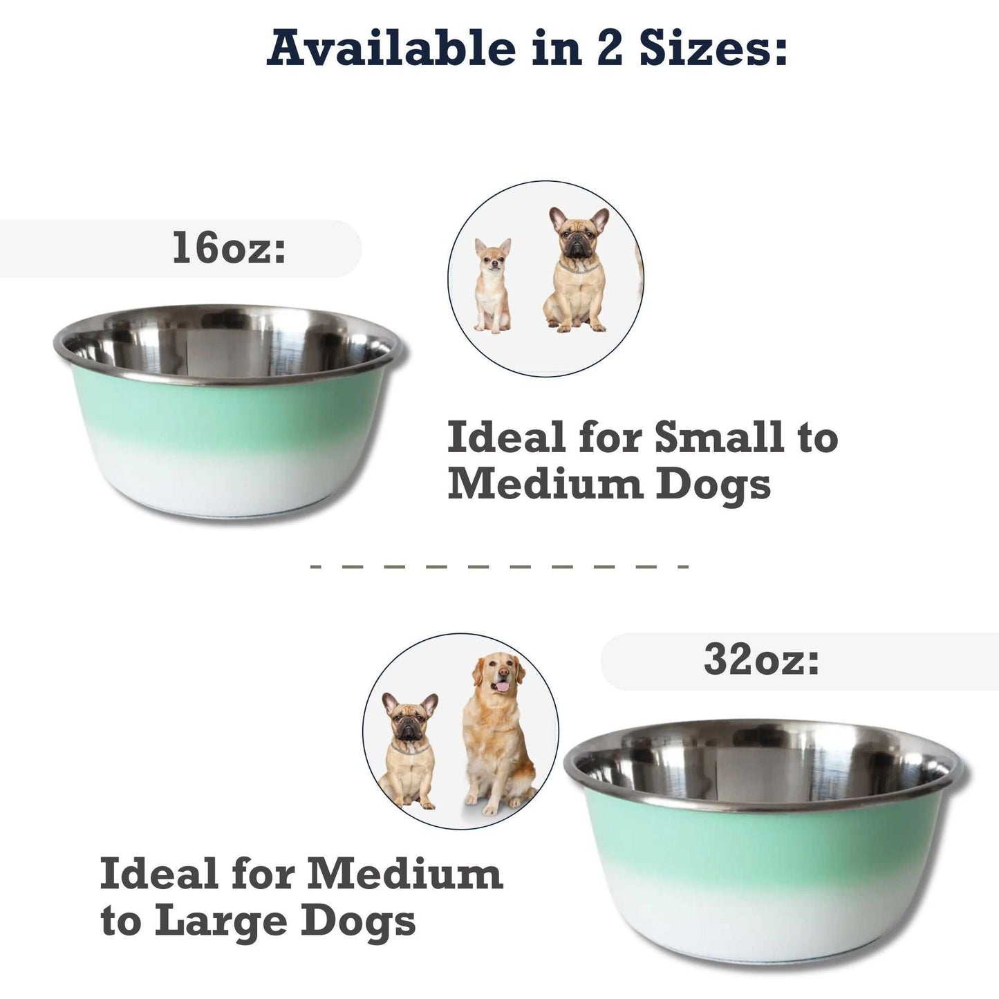 Deep Bowls Deep Dog Bowl – Stainless Steel Bowl, Ideal for Small, Medium & Large Dogs – Mint Green GRA-005 9 $ Pet Lovers Store American Pet Supplies Stew's Incense