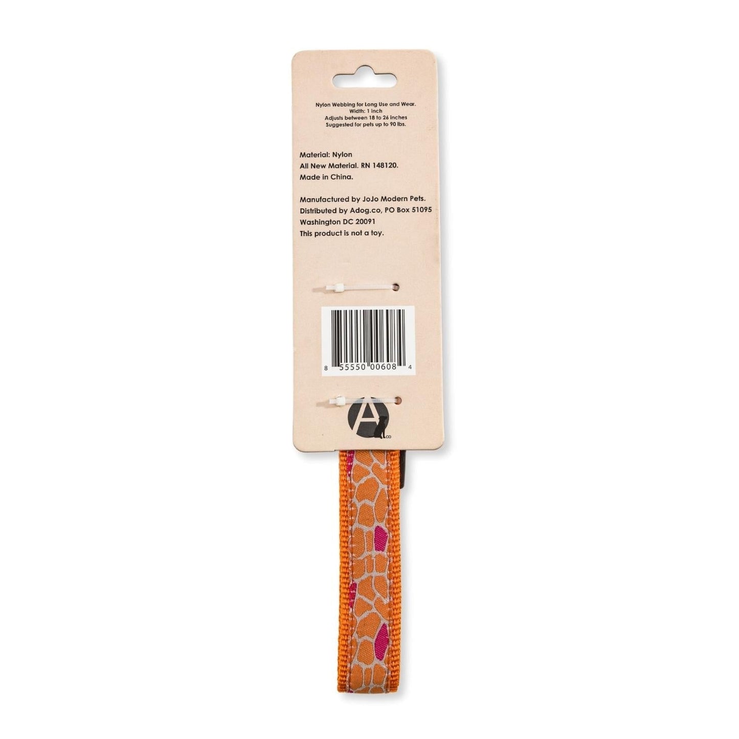 Pet Leashes Nylon Dog Collar with Embroidered Giraffe Design/Animal Print, Secure & Adjustable Fit SMH-102 GIR 12 $ Pet Lovers Store American Pet Supplies Stew's Incense