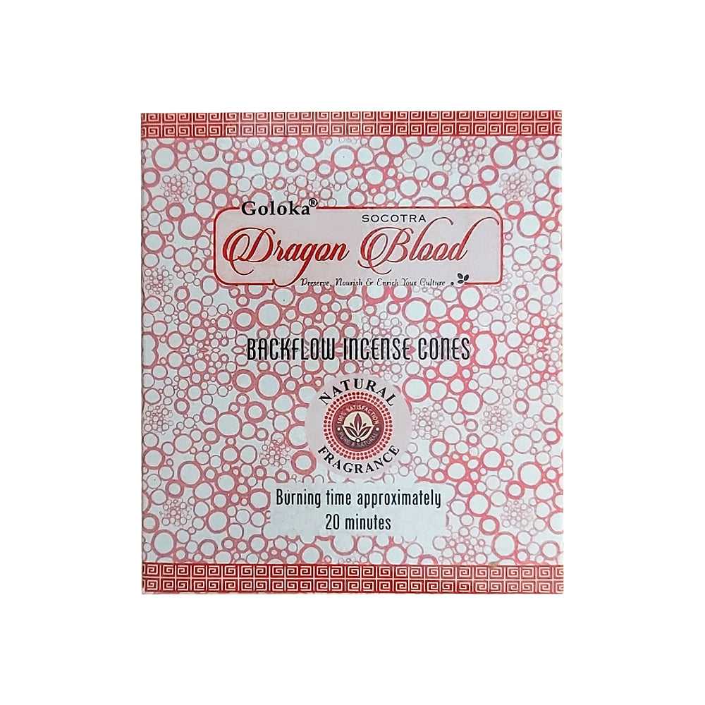 Incense Goloka Dragon Blood Backflow Incense Cones BFC125 1 $ Goloka The Witches Sage LLC Stew's Incense