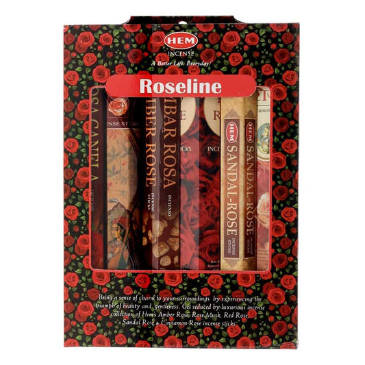 Incense HEM Roseline Series Incense Gift Set HEM RS 6 $ Shop All The Witches Sage LLC Stew's Incense