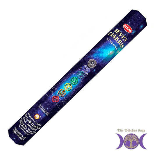 Incense HEM Seven Chakras Incense Sticks 7CH20 (HM338B) 1 $ Shop All The Witches Sage LLC Stew's Incense