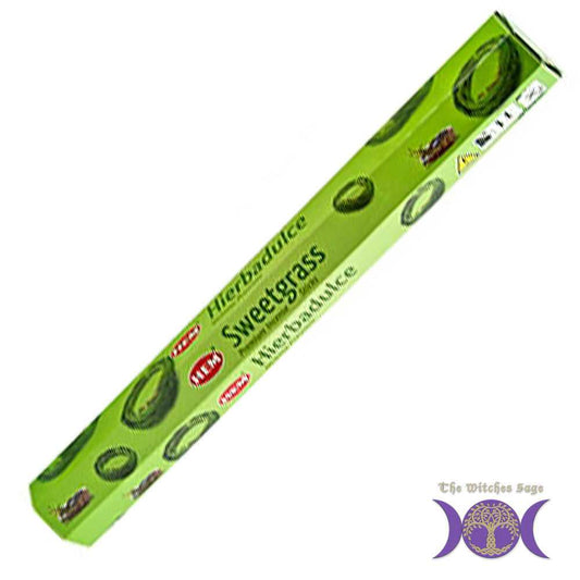 Incense HEM Sweetgrass Incense Sticks HM368B (SWEET20) 1 $ Shop All The Witches Sage LLC Stew's Incense