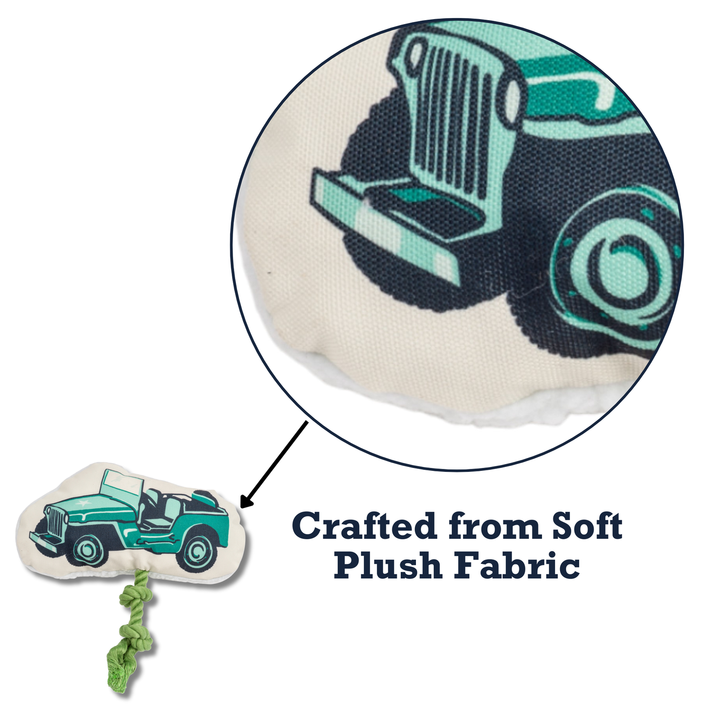 Canvas Plush Country Living Retro Army Jeep with Squeaker & Crinkle Paper Plush Dog Toy HOM231 12 $ Shop All American Pet Supplies Stew's Incense