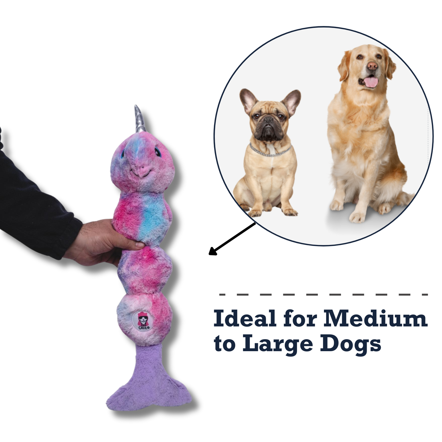 Chew Toys Tie Dye Skinny Narwhal Magical Creature Plush Dog Toy – with Squeaker & Crinkle Paper for Fun Play HOM312 21 $ Shop All American Pet Supplies Stew's Incense