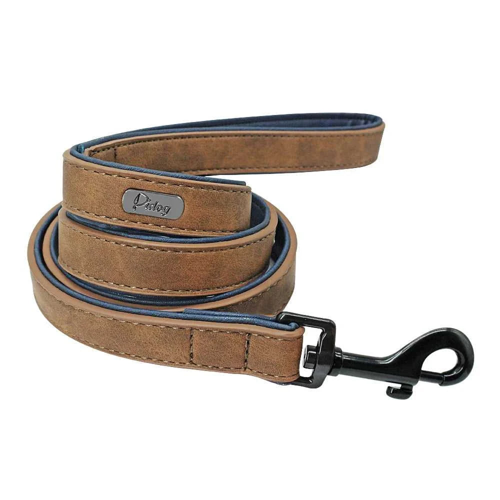 Collar and leash Leather Dog Collar Leash Custom Durable Leather Pet Collars and Leashes Walking Leads Strap Cusomized for Small Medium Large Dog 32914648747-brown collar-S 44 $ Pet Lovers Shop All Products Fashioned Furbabies Stew's Incense
