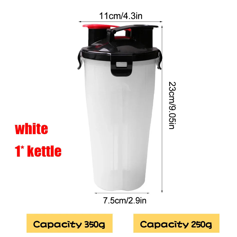 2 in 1 Portable Pet Water Food Container with Folding Silicone Dog Bowls Outdoor Travel Cat Dog Supplies Feeder Cup Water Bottle