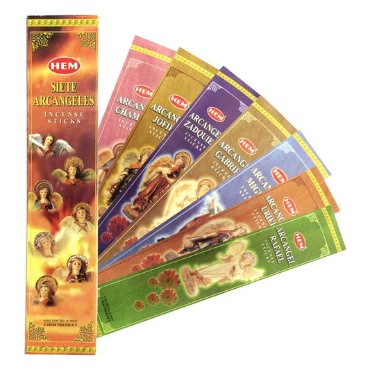 Incense HEM Siete Arcangeles Incienso (HEM Seven Archangels Incense Sticks) 7AA 2 $ Shop All The Witches Sage LLC Stew's Incense
