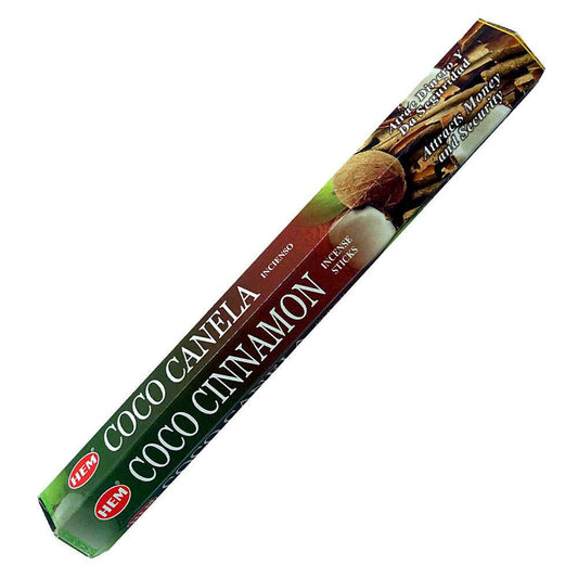Incense HEM Coco Cinnamon Incense Sticks CCI20 (1604) 1 $ The Witches Sage LLC Stew's Incense