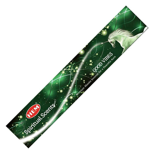 Incense Hem Good Vibes Premium Masala Incense Sticks (Spiritual Scents Series) HEM15-03 2 $ Shop All The Witches Sage LLC Stew's Incense