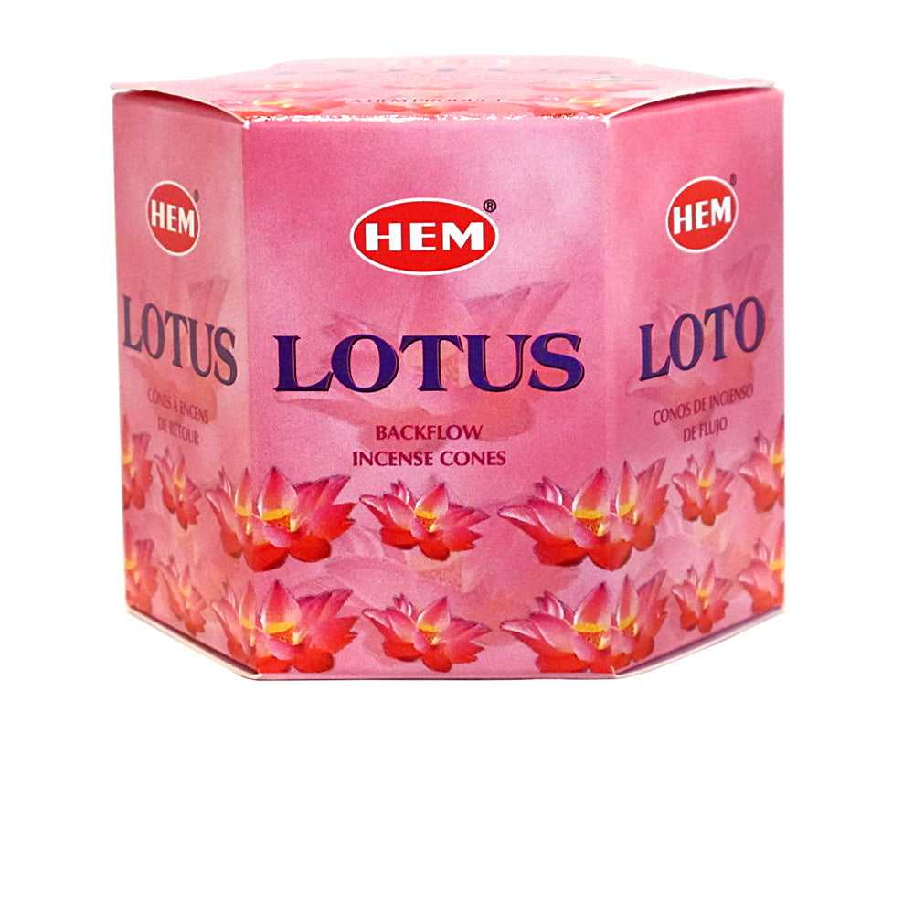 Incense Hem Lotus Backflow Incense Cones HBFC-LT 4 $ Shop All The Witches Sage LLC Stew's Incense