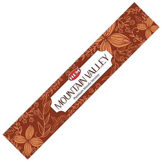 Incense HEM Mountain Valley Premium Masala Incense Sticks (Nature Series) ST015-MV 1 $ Shop All The Witches Sage LLC Stew's Incense