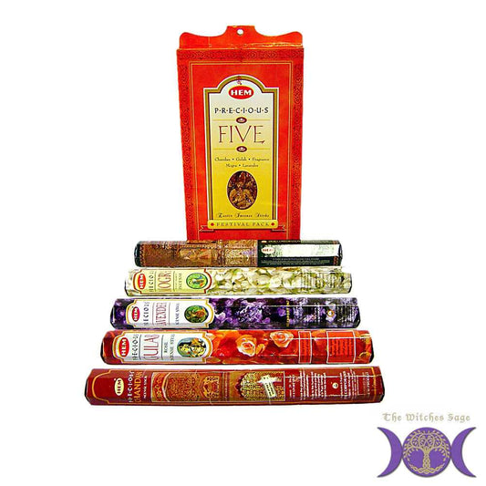 Gift Sets Hem Precious Five Gift Pack PR5 4 $ Shop All The Witches Sage LLC Stew's Incense