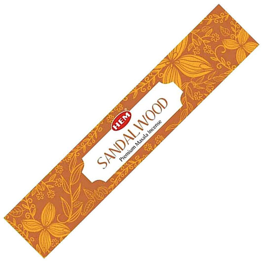 Incense HEM Sandalwood Premium Masala Incense Sticks (Nature Series) ST015-SW 1 $ Shop All The Witches Sage LLC Stew's Incense