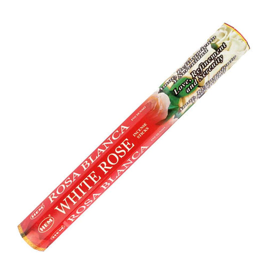 Incense HEM White Rose Incense Sticks RSA BLNCA 1 $ Shop All The Witches Sage LLC Stew's Incense