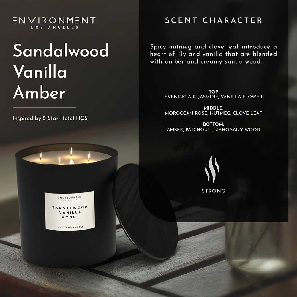 Environment - Candle (Hotel Aromatics) 55oz Sandalwood | Vanilla | Amber Candle (Inspired by Hotel Costes®) EN-CAN55-HOTELCOS 139 $ Candles Stone Candles Stew's Incense