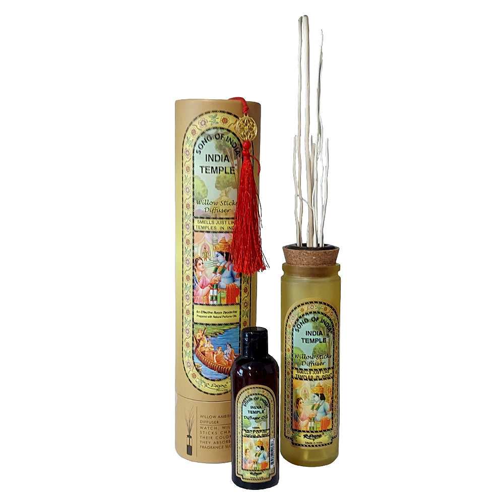 Diffuser Song of India - India Temple Reed Diffuser 100ml INT-RD 21 $ The Witches Sage LLC Stew's Incense