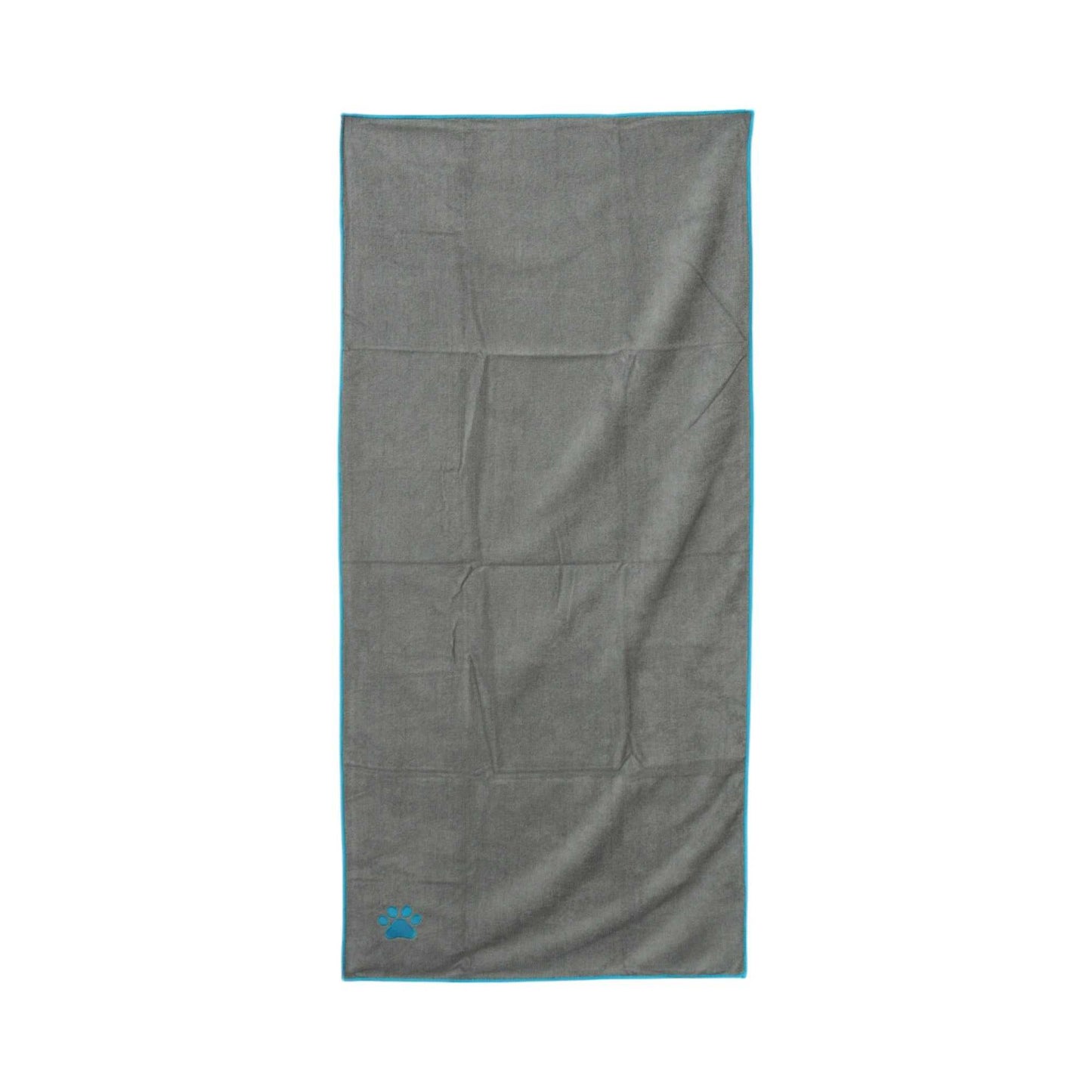Towels Country Living Large Gray Microfiber Dog Bath Towel with Teal Embroidered Paw Print CL-1006 14 $ Pet Lovers Store American Pet Supplies Stew's Incense