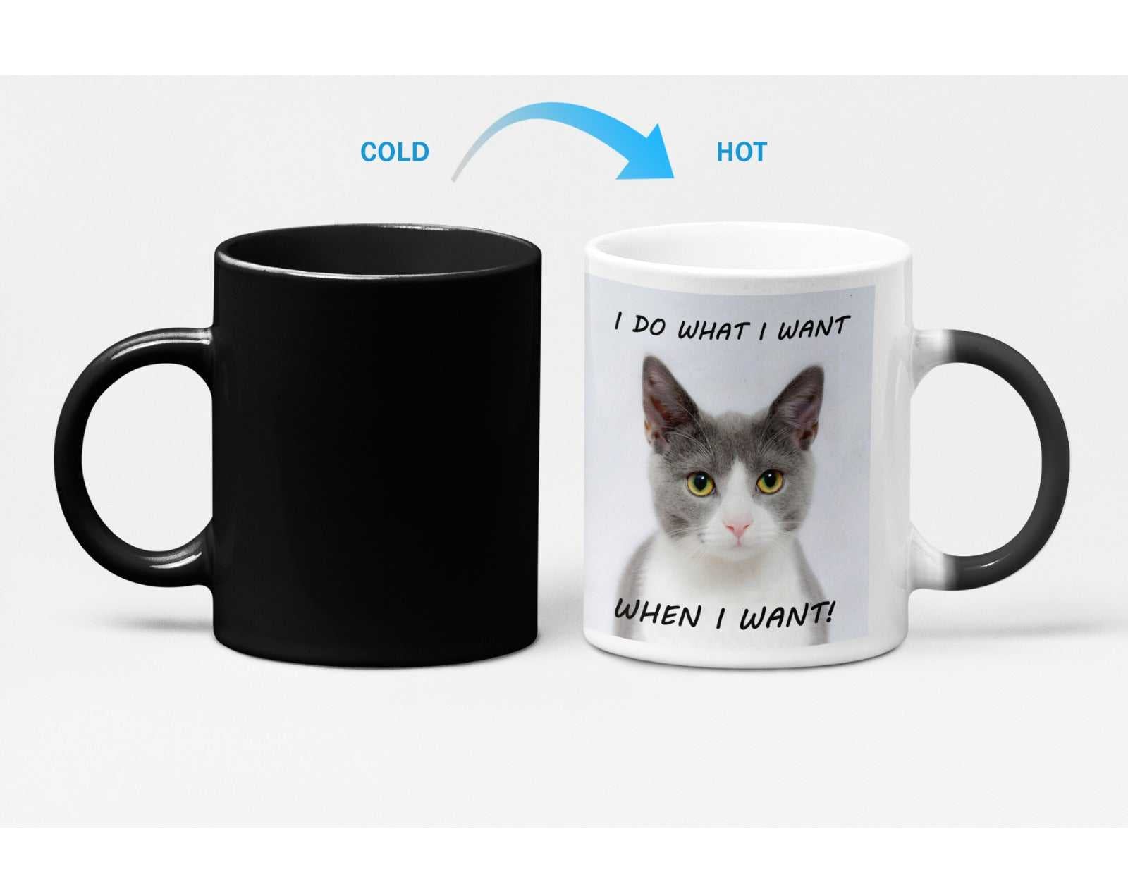 Mug Bossy Kitten Heat Sensitive Color Changing Coffee Mug CCMLC1009H9 24 $ Mugs Onetify Stew's Incense