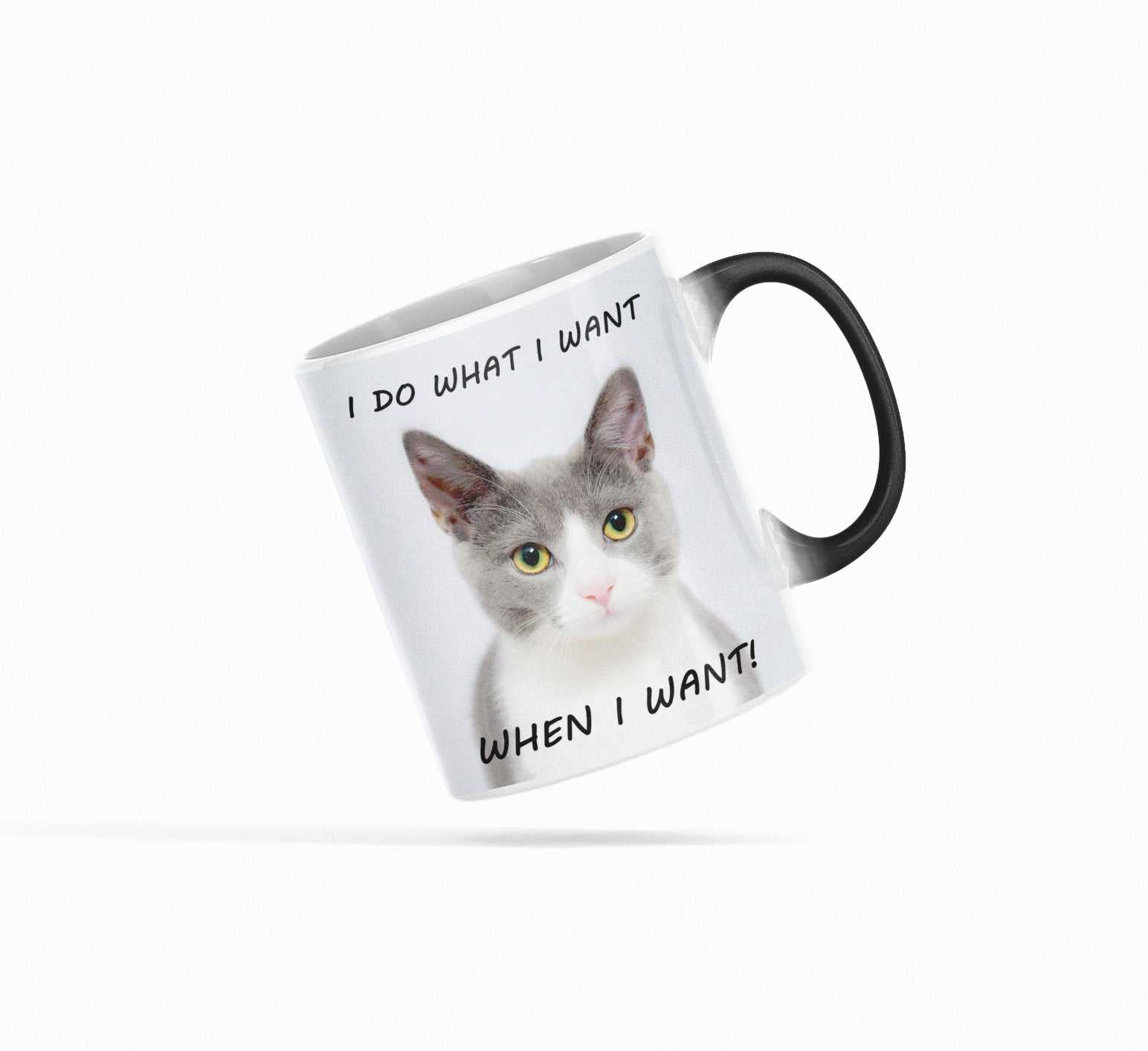 Mug Bossy Kitten Heat Sensitive Color Changing Coffee Mug CCMLC1009H9 24 $ Mugs Onetify Stew's Incense